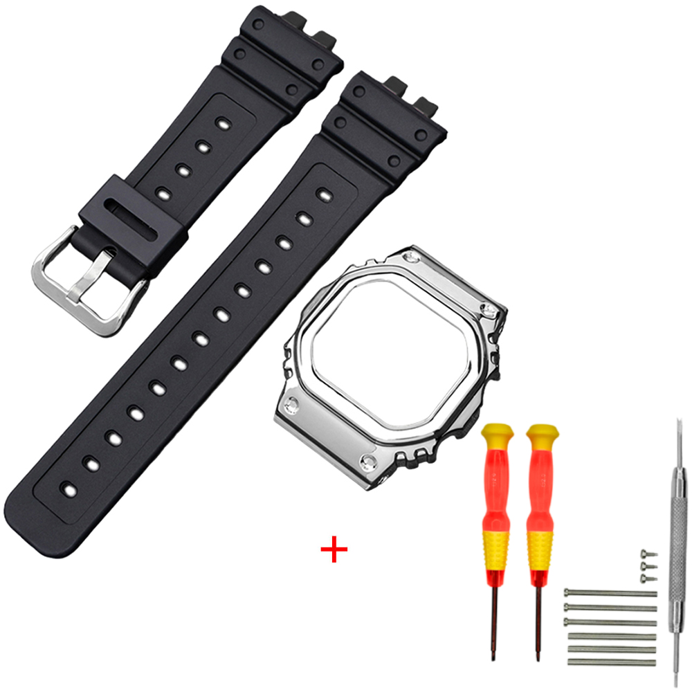 Ремінець + безель (рант) для Casio G-Shock GMW-B5000 Black SI