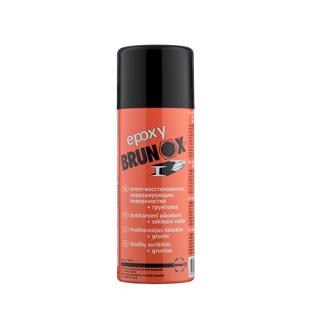 Перетворювач іржі та ґрунтовка 2-в-1, спрей Brunox Epoxy 400 ml