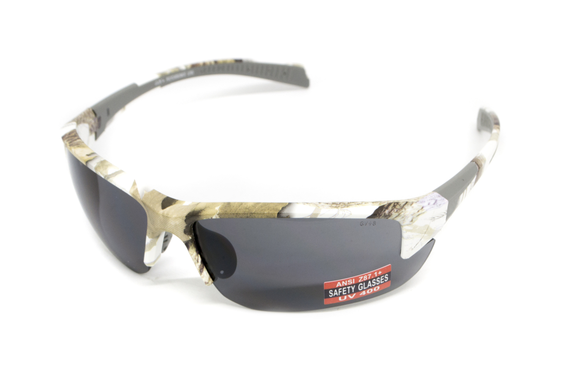 Окуляри захисні Global Vision Hercules-7 White Camo (gray), сірі в камуфльованій оправі