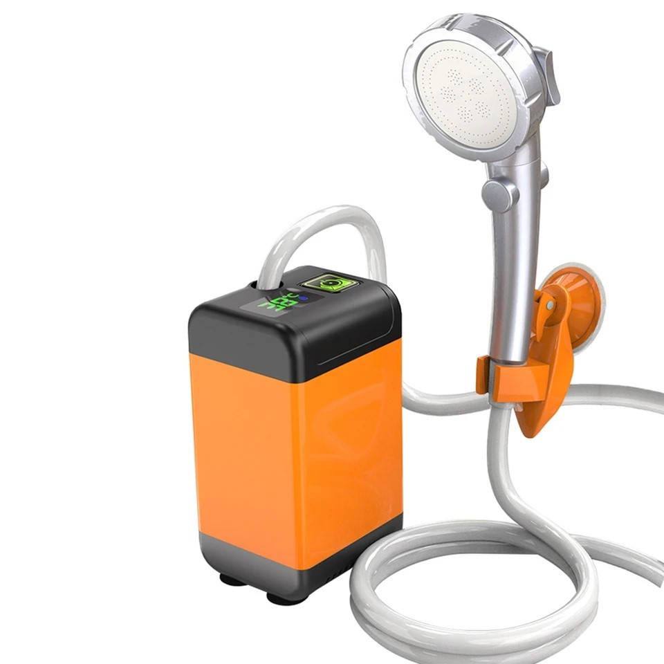 Душ похідний переносний 4800 mAh, для подорожей, кемпінгу. Автономний компактний душ із вбудованим аккамулятором
