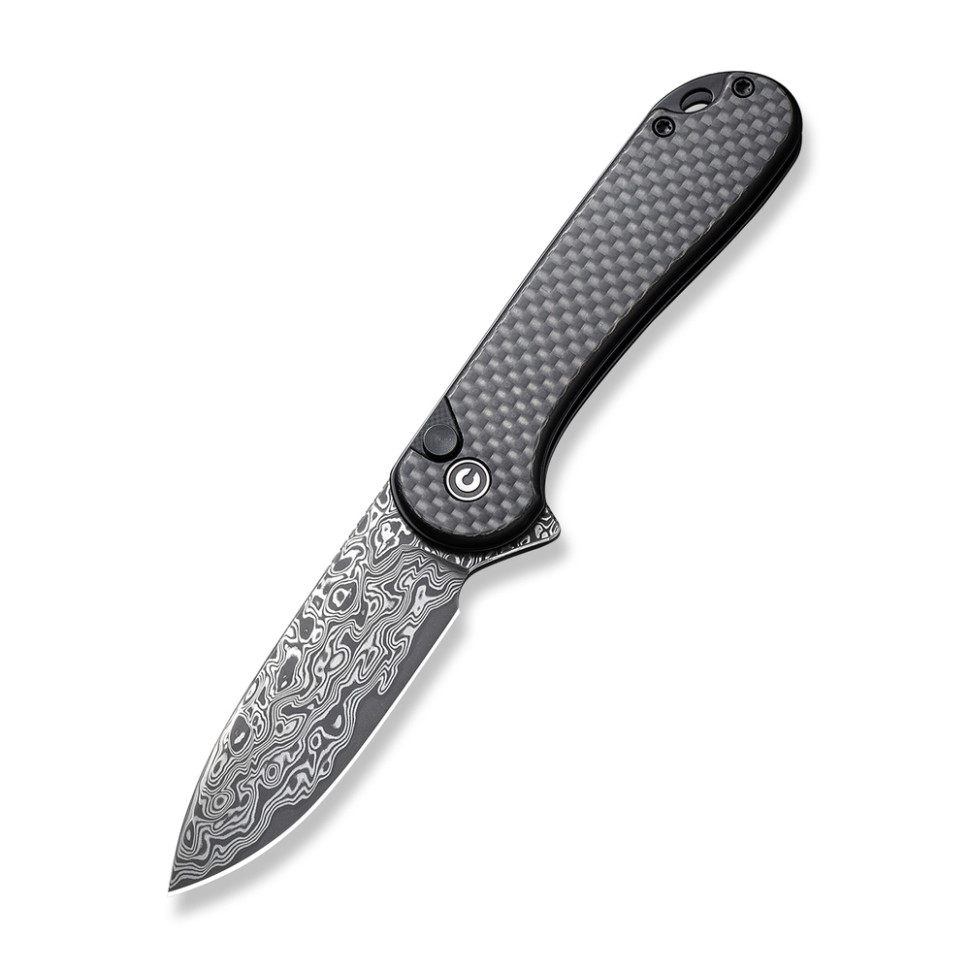 Ніж складаний кишеньковий Civivi Elementum II, (7.5 см) Damascus / Carbon Fiber & G10