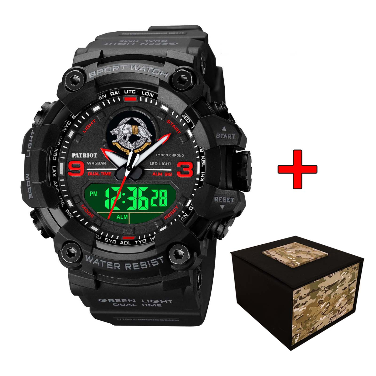 Patriot 001RDSSO ССО Чорні з червоним + Коробка