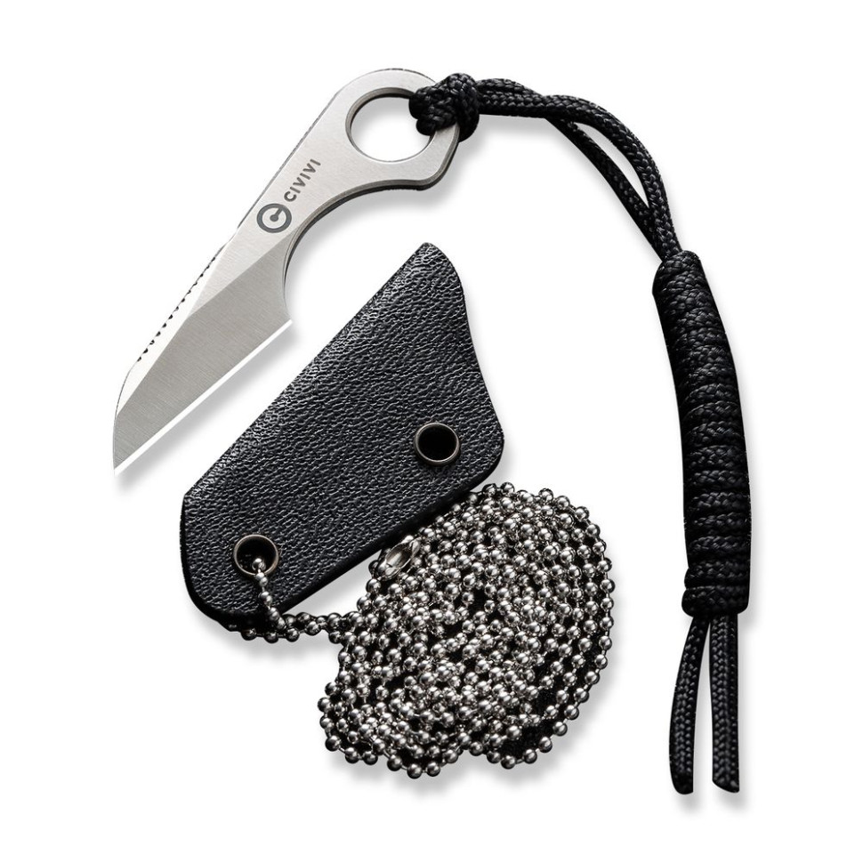 Ніж фіксований тактичний  Civivi Gramis, (2.6 см) 14C28N сірий