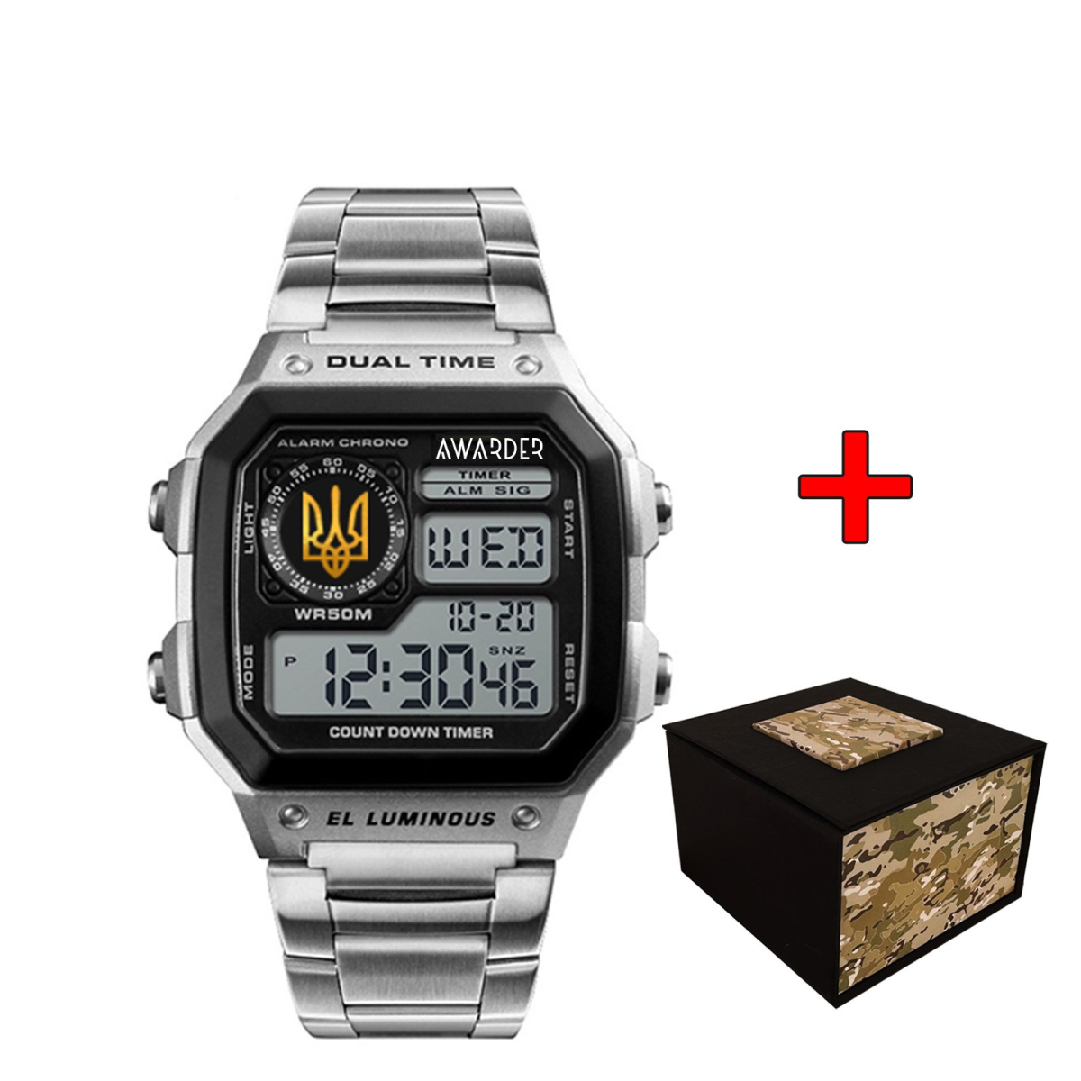 Awarder 011BKUAGD Тризуб золото Срібло + Коробка