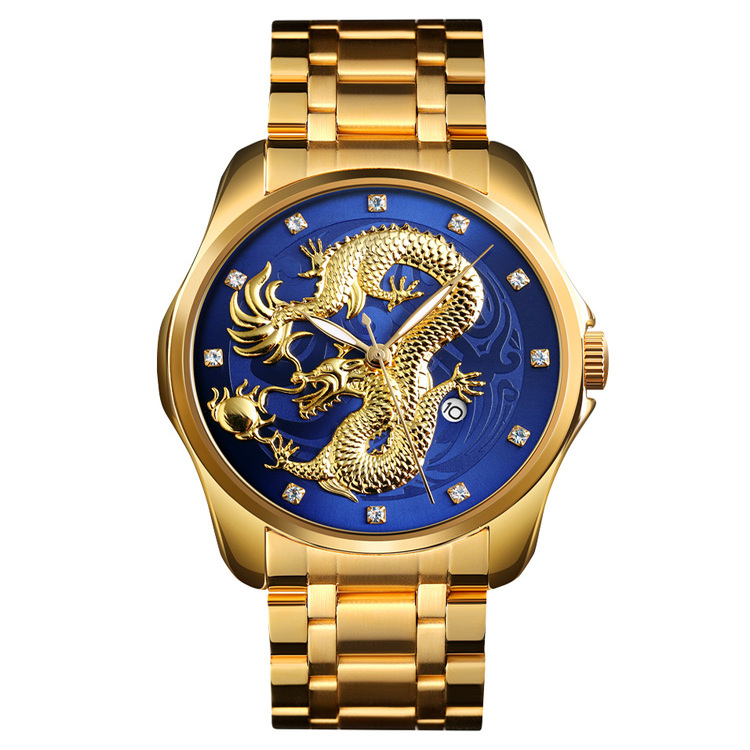 Skmei 9193GDBU Gold-Blue