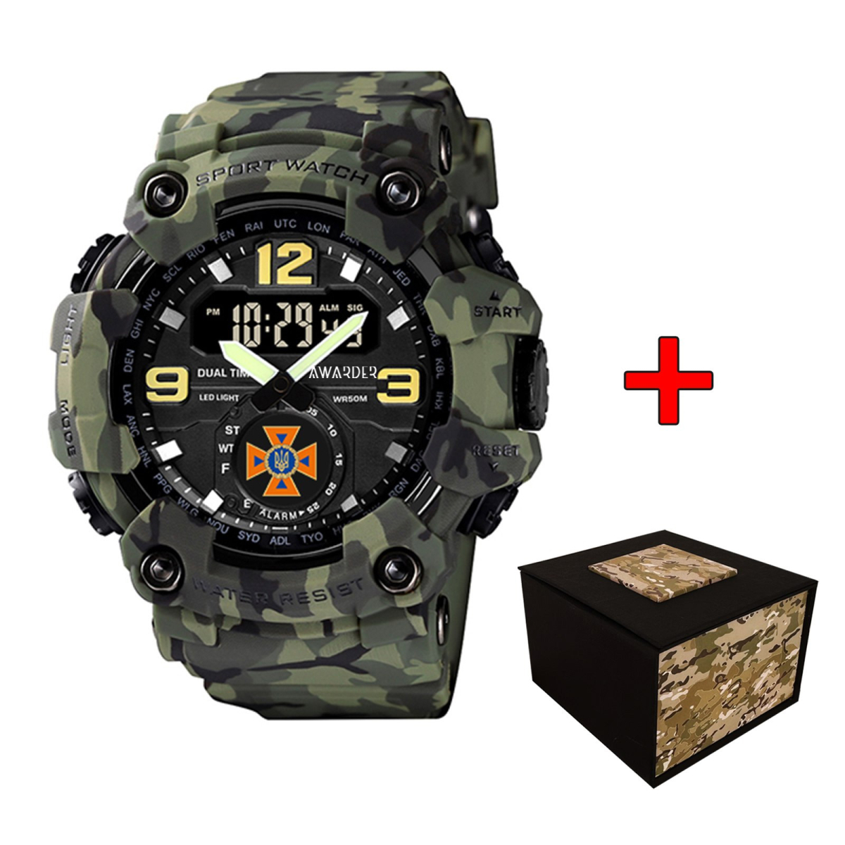 Awarder 004CMGRDSNS ДСНС Зелений камуфляж + Коробка.