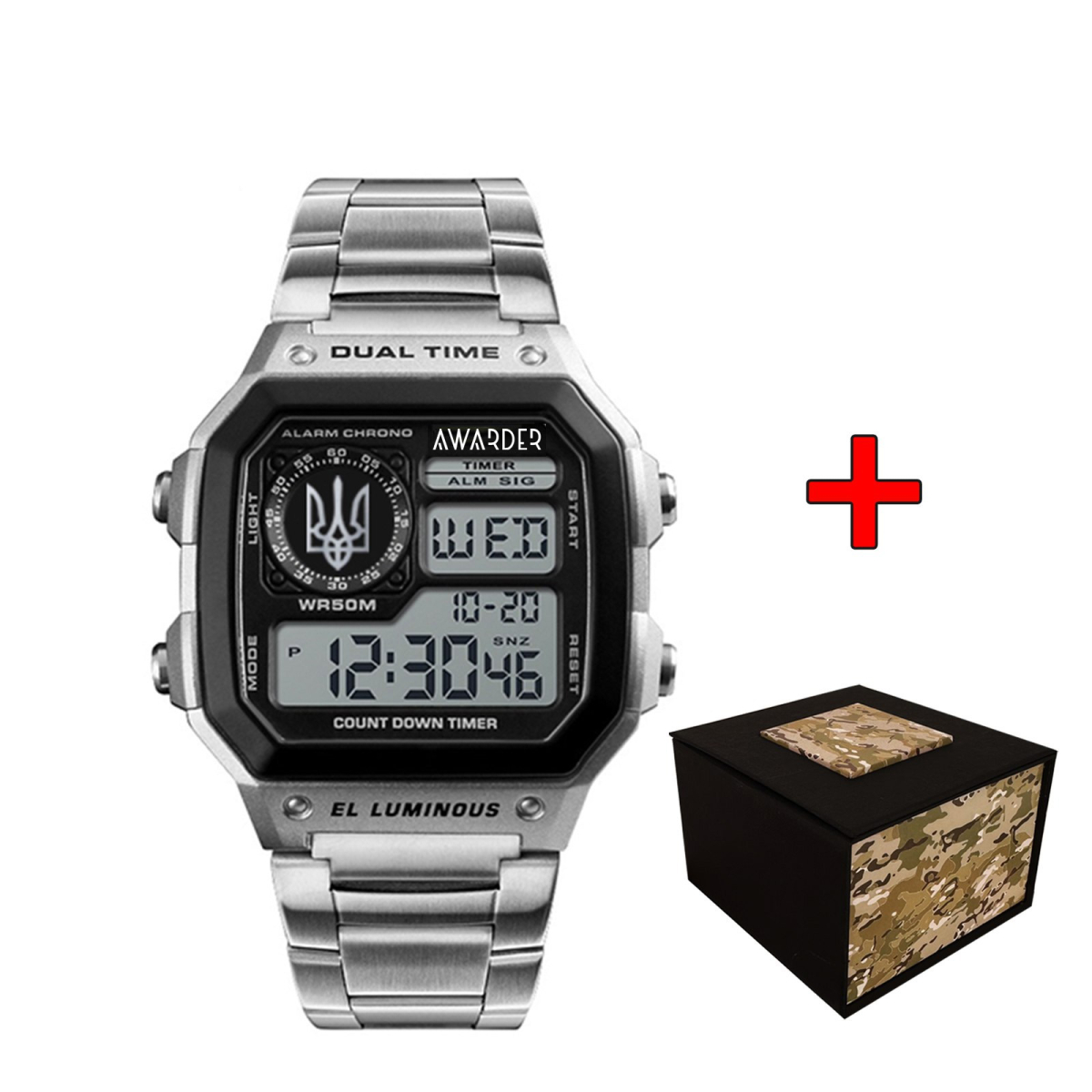 Awarder 011BKUASI Тризуб срібло Срібло + Коробка.