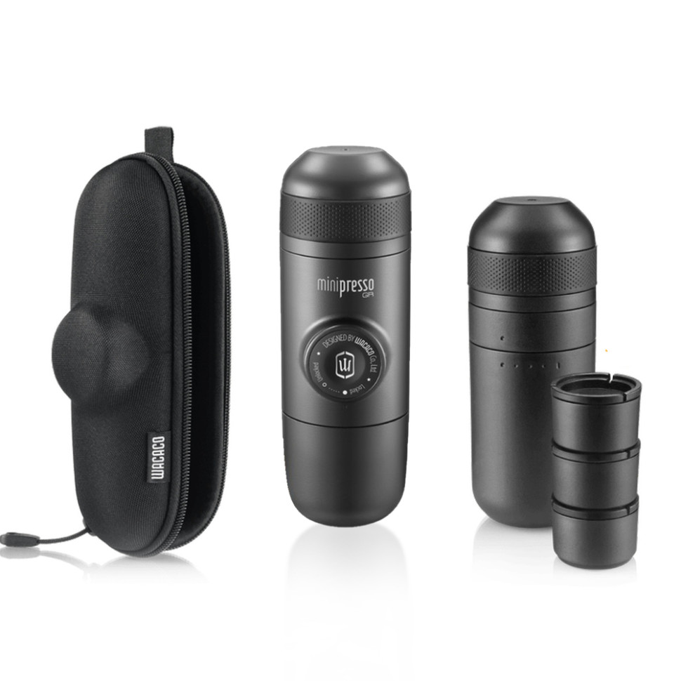 Набір для кави Wacaco Minipresso GR: кавоварка, кошики, резервуар та чохол