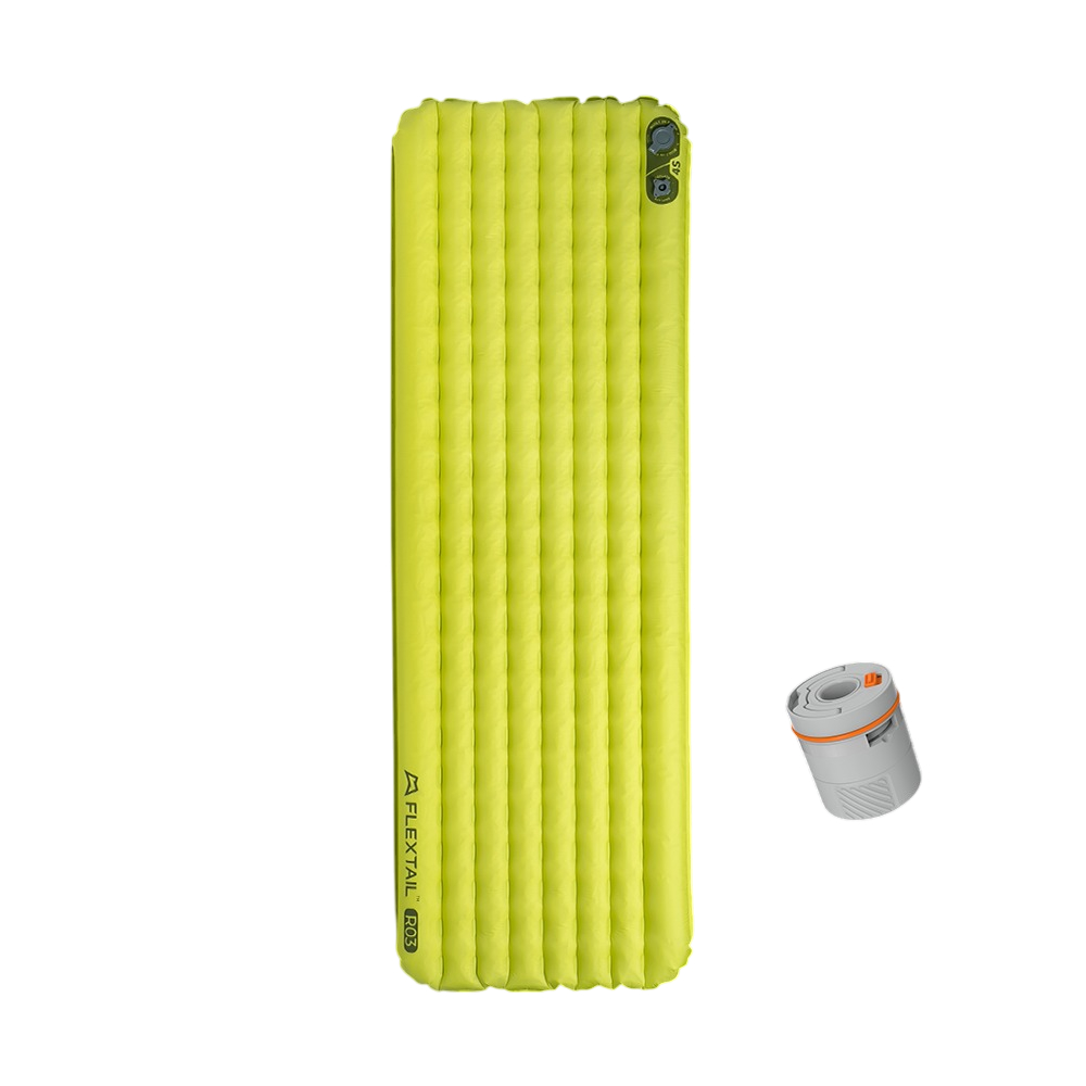 Килимок самонадувний Flextail Tiny Slleeping Pad, R03 AVS, розмір L (196 х 65 х 7 см), зелений